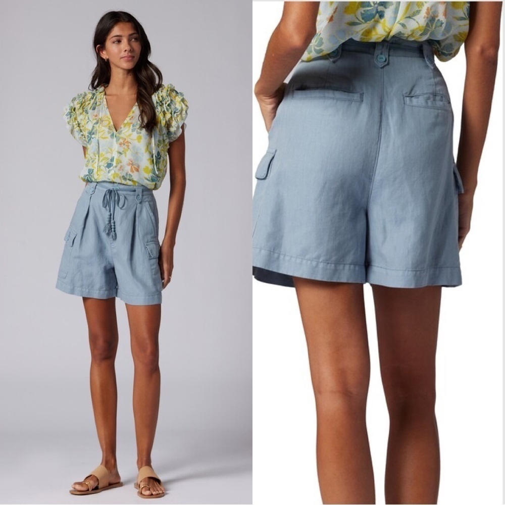 NWT Joie Daphne Cargo Shorts linen cotton blend Size: 0
